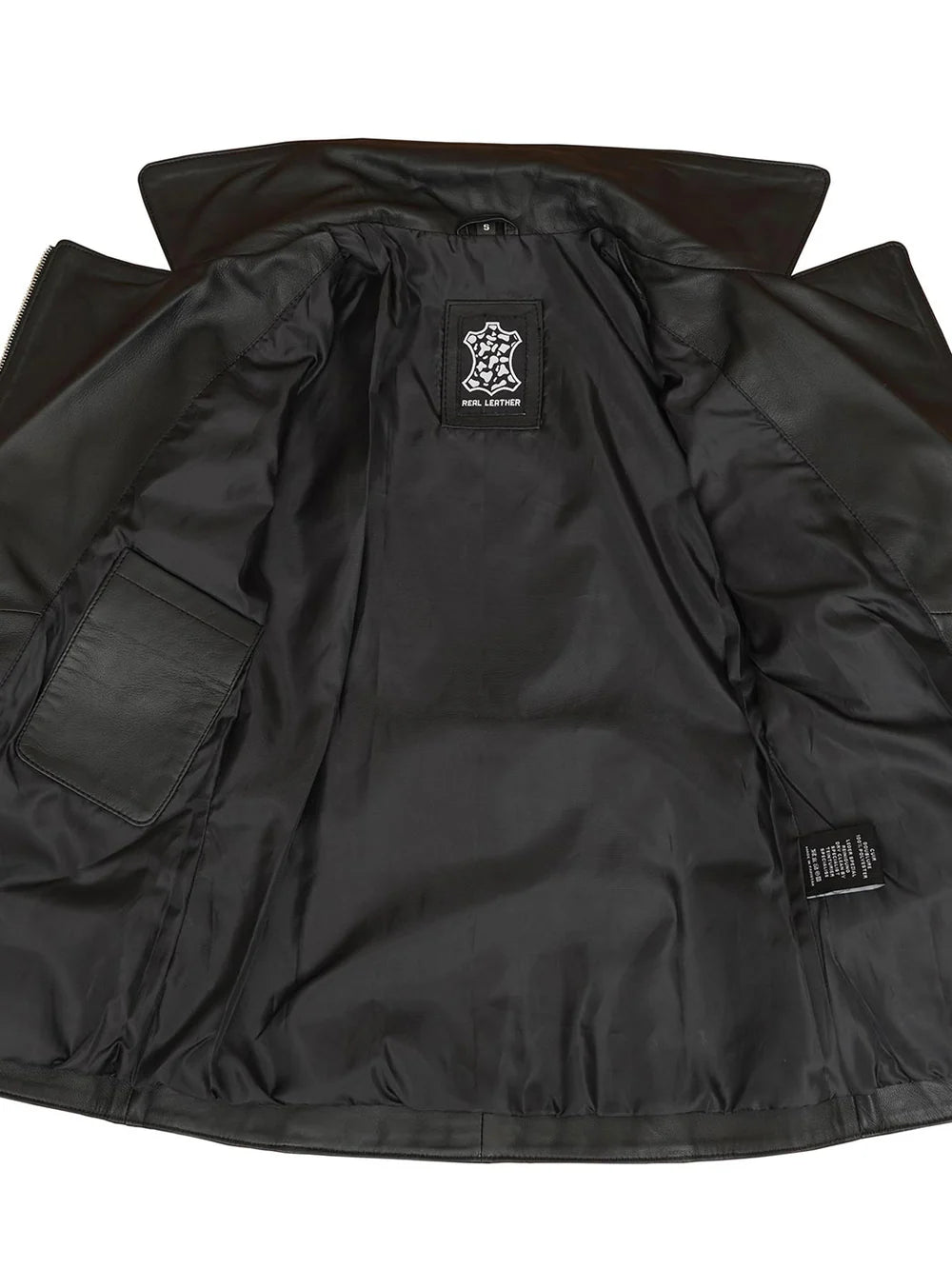 Women's Asymmetrical Black Leather Jacket