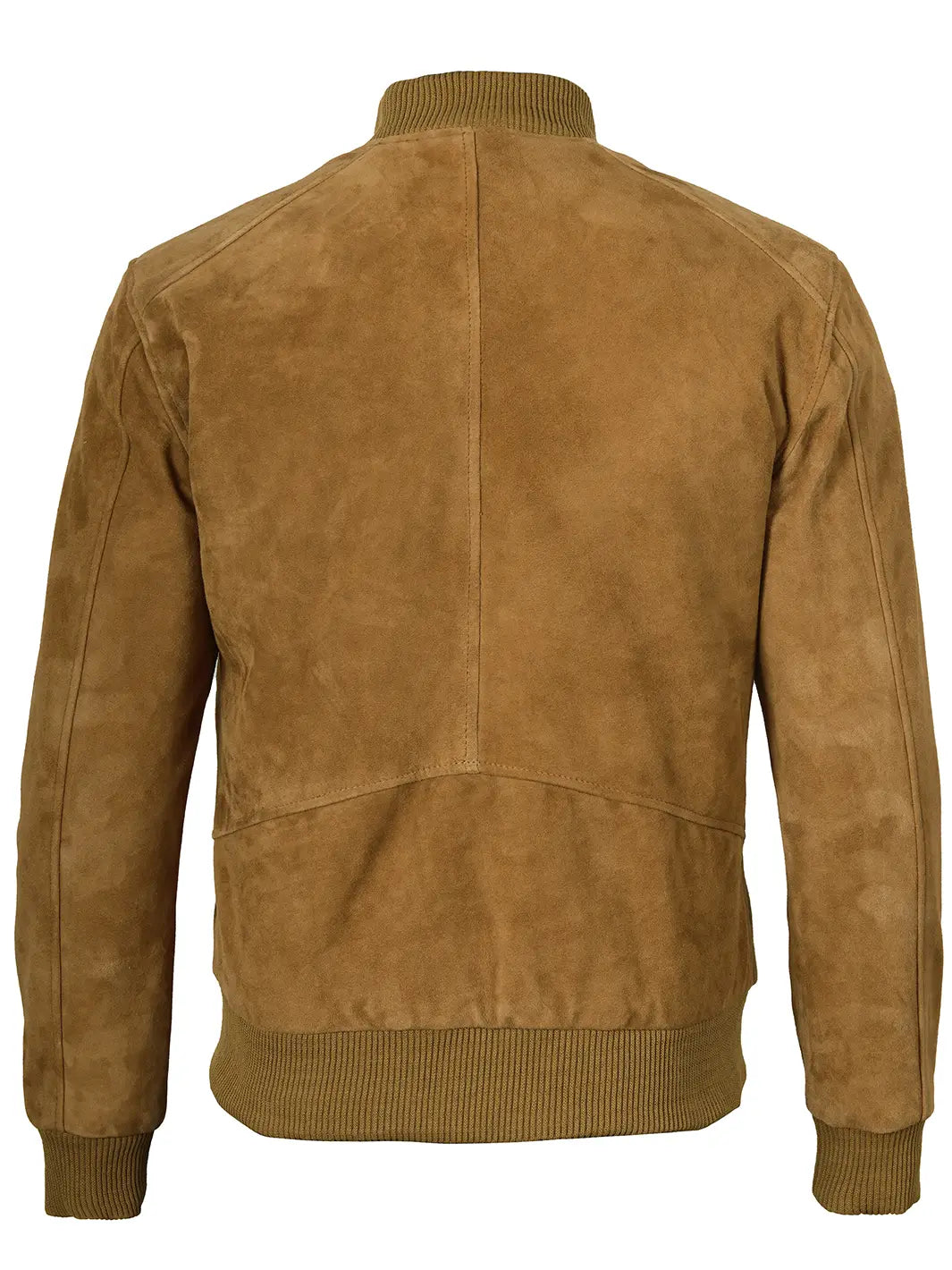 Adamsville Mens Brown Bomber Suede Jacket