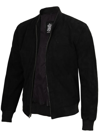 Adamsville Mens Black Suede Jacket